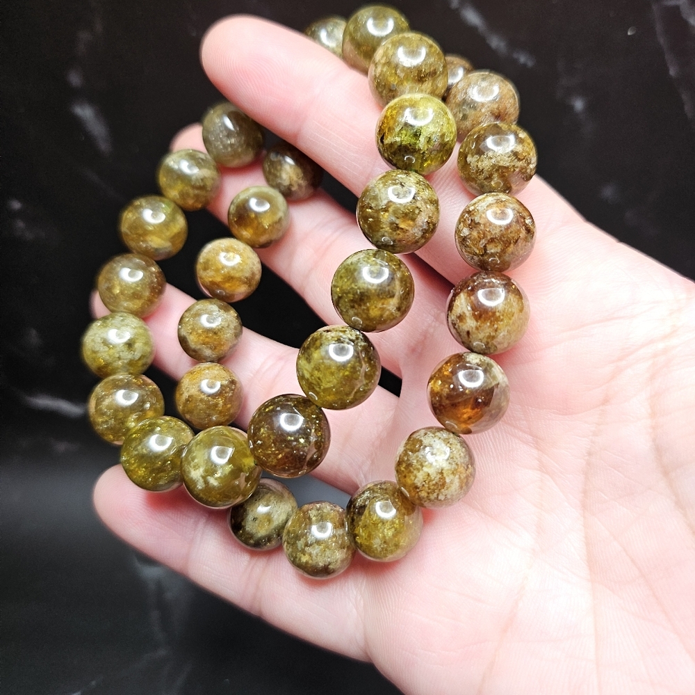 11mm green garnet bracelet